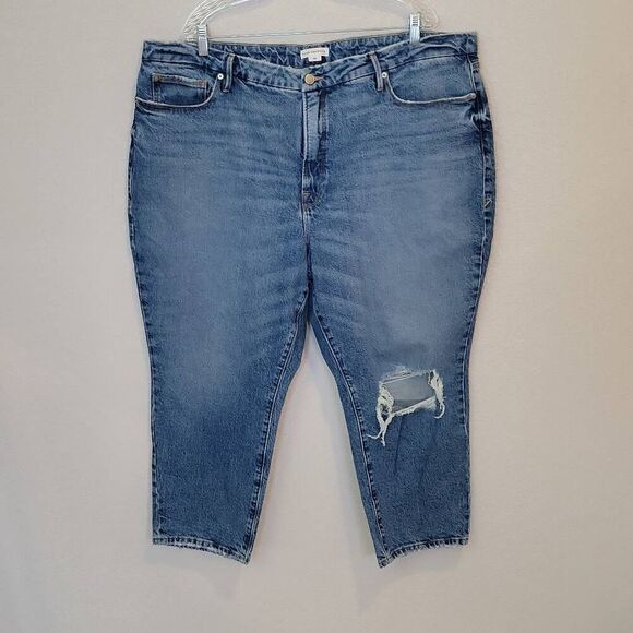 Good American Jeans Size 20 Medium Wash High Rise Blue - Picture 1 of 6